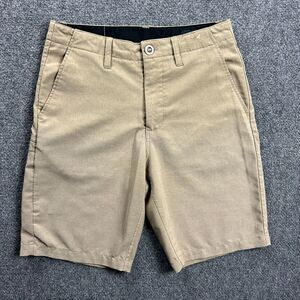 Volcom Shorts Mens 28‎ Beige Casual Phone Pocket Chino Polyester Blend